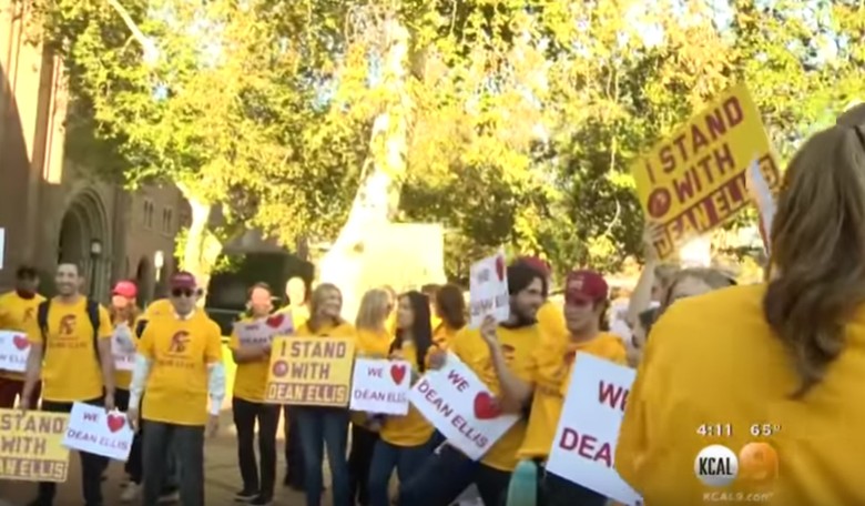 Hundreds Rally for USC Dean Fired by School President, Who Cited Lack of Diversity
