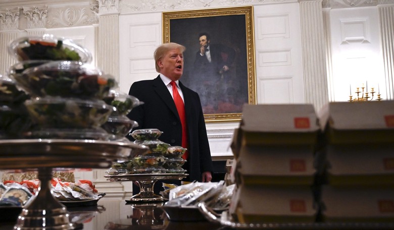 Trump Serves Burgers, Libs Pounce