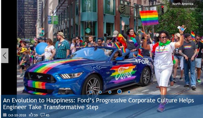 Employee at Ford Office Fired After Disagreeing With Transgender Post
