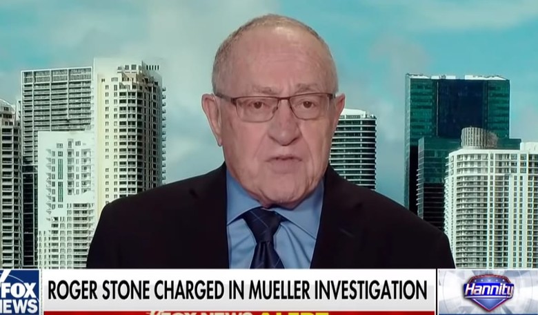 Alan Dershowitz Slams 'Typical Mueller Indictment,' Says Crimes 'Generated by the Investigation'