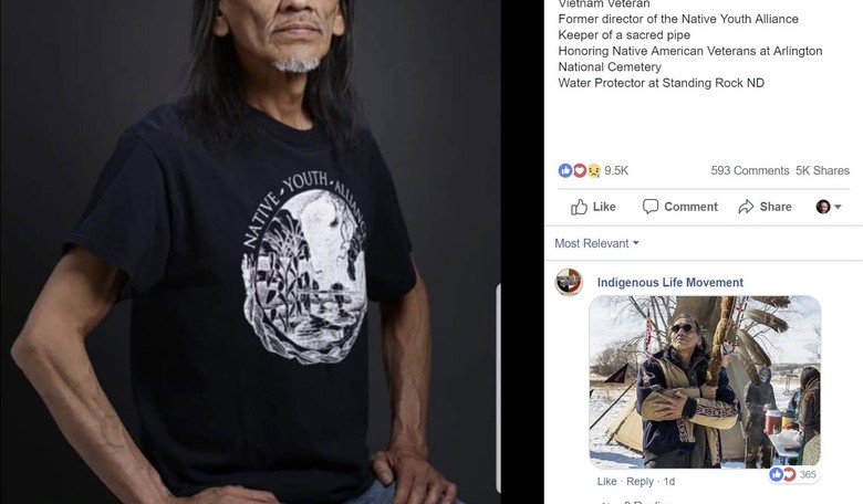 No, Tribal Elder Nathan Phillips Is Not a Vietnam Vet