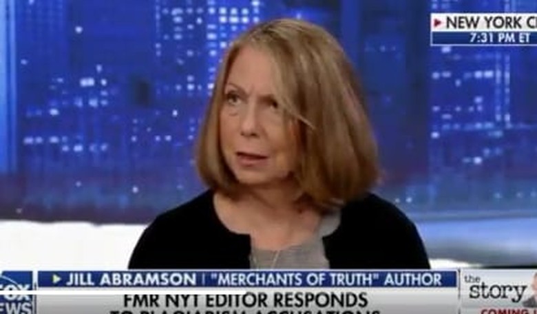 Former 'New York Times' Editor Jill Abramson Denies Plagiarism Charges