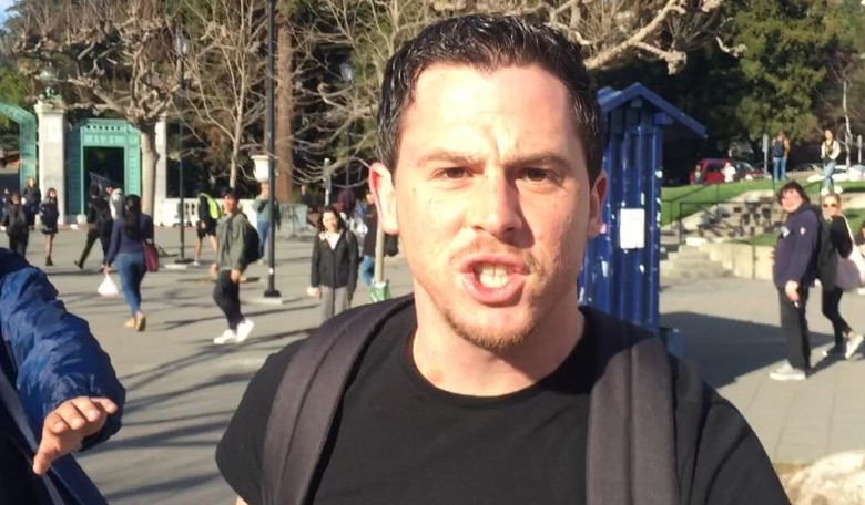 Leftist Thug Caught on Video Assaulting Conservative Activist at Berkeley While Students Laugh