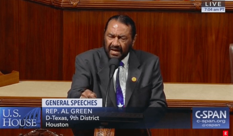 Rep. Al Green Blasts Lack of Racial Diversity in Impeachment Witnesses