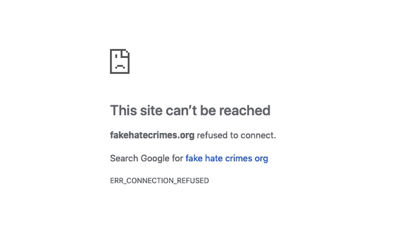 Website Documenting Fake Hate Crimes Mysteriously Goes Dark after Adding Smollett Hoax