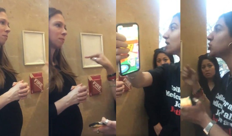 WATCH: Berserk Left-Wing Activist Flips out in Chelsea Clinton's Face, Blaming Her for Christchurch Massacre