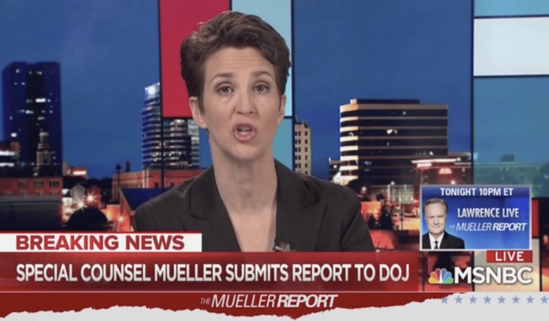 Rachel Maddow Chokes Back Tears Reporting on End of Mueller Probe