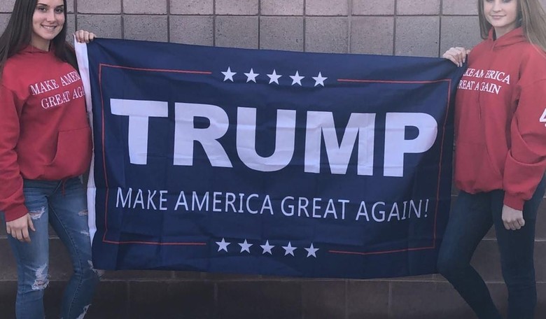 High School Student Suspended for Posing With Pro-Trump MAGA Flag and Sweatshirt