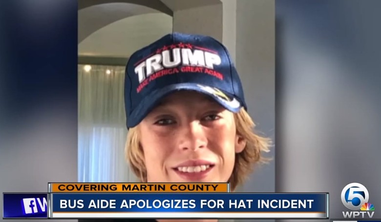 Florida School Bus Aide Harangues Boy with MAGA Hat, Rips It off His Head