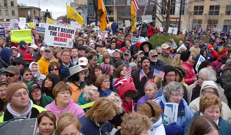 The Tea Party Rallies for Trump, Against Socialism, on Its Ten-Year Anniversary