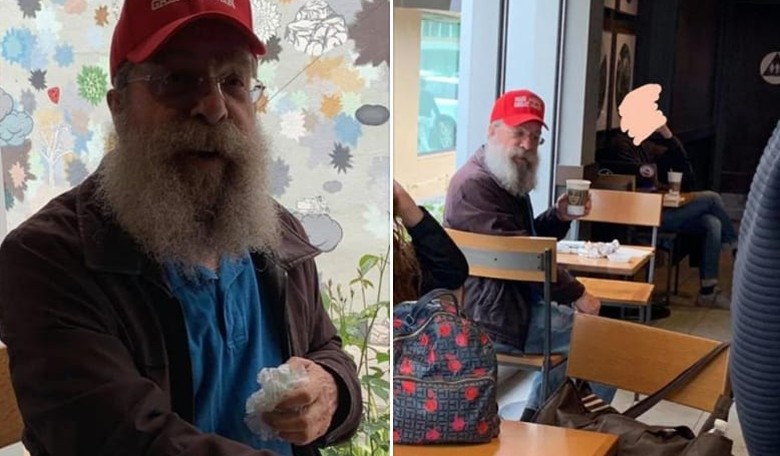 California Woman Spazzes Out, Tries to 'Shame' Elderly Man in MAGA Hat at Starbucks