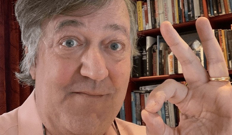Actor Stephen Fry Accused of White Supremacy for Making OK Gesture