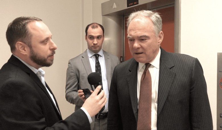 Tim Kaine Says Trump is ‘Very Frightened About Mueller Testifying’