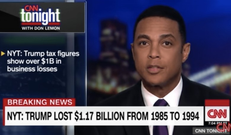 CNN's Don Lemon Feigns Outrage over Trump's Finances: 'The President Is a Fraud and a Con Man!'