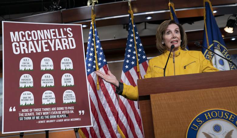 Pelosi Upset That McConnell Keeps Killing Lunatic Fringe Progressive House Bills