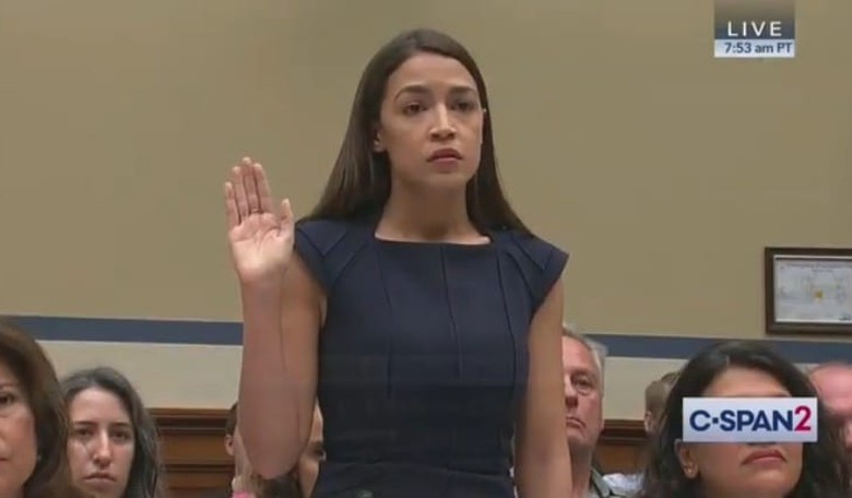 After Being Sworn In, AOC Repeated Accusation About Women Drinking Out of Toilets at Border Hearing