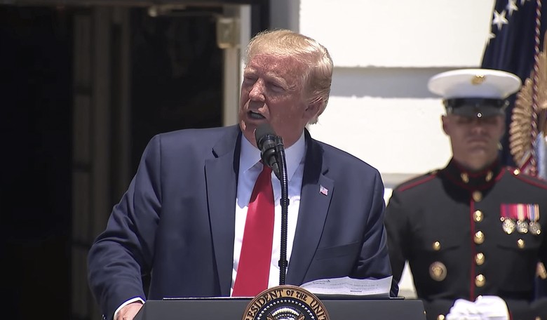 Trump Responds to Pelosi: 'Make America White Again' Is a 'Very Racist Statement'