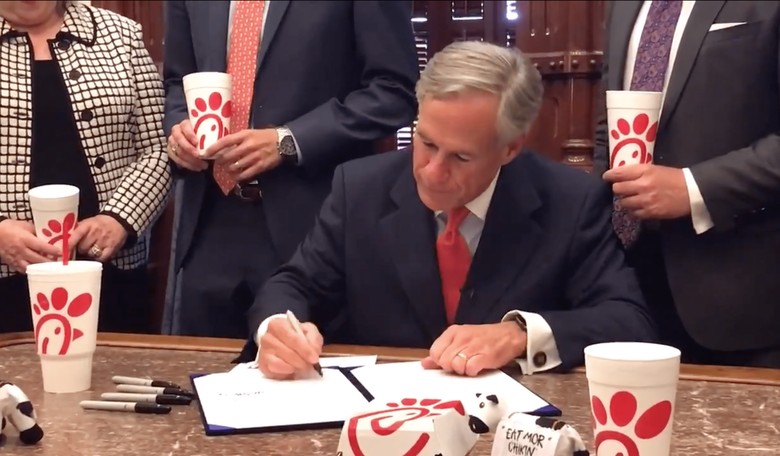 Victory for Religious Freedom: Gov. Greg Abbott Signs 'Save Chick-fil-A' Bill