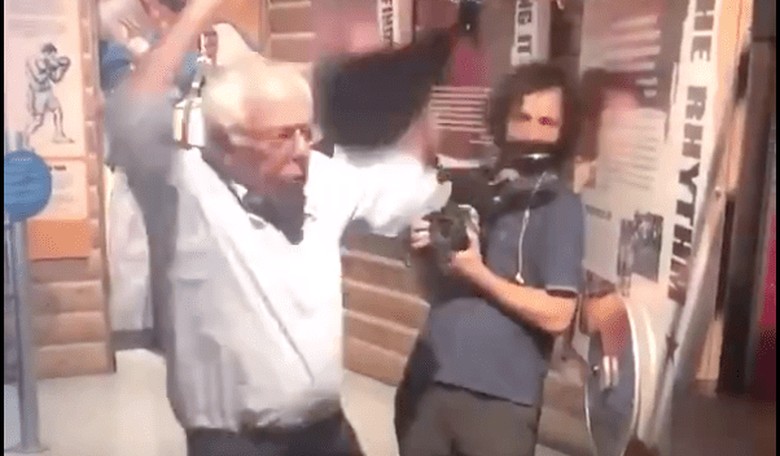 VIDEO: Bernie Punches Speed Bag, Speed Bag Punches Back