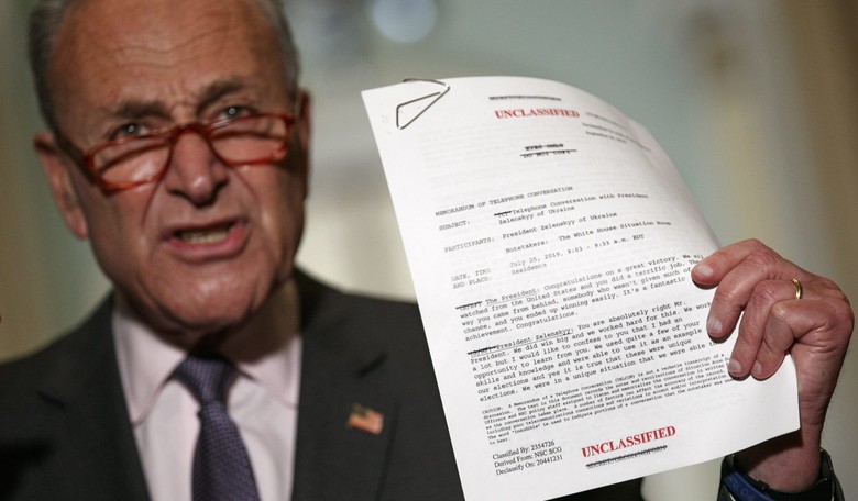Schumer on Proceeding With Impeachment: 'The House Is Running a Fair Process'