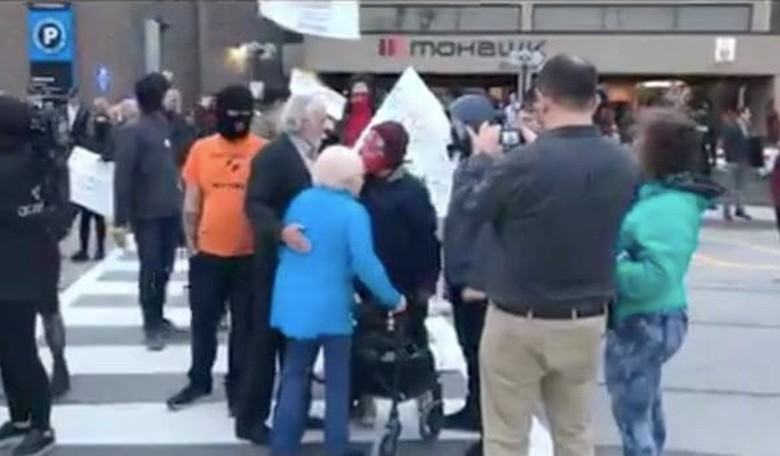 MAGA Hat Wearers Harass the Elderly (Kidding, It Was Antifa)