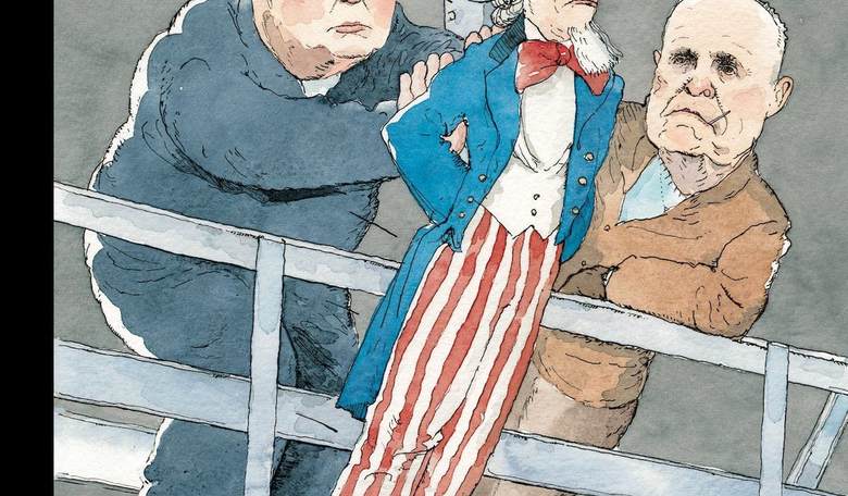 'New Yorker' Cover Depicts Trump, Giuliani Murdering Uncle Sam