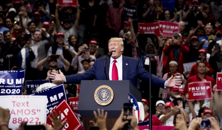 [WATCH] Trump's Raucous, Yuge &amp; Very Merry Trumpian Clapback to Democrats During Impeachment Vote
