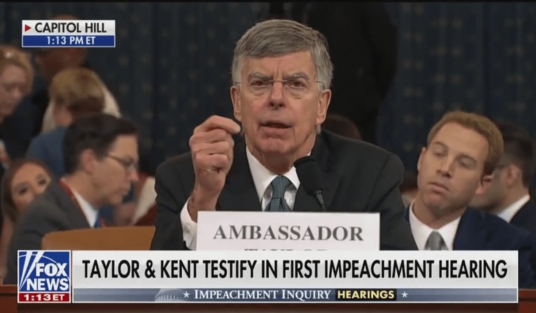 Amb. Taylor's Awkward Silence in Response to a Question About Hunter Biden Was Very Telling