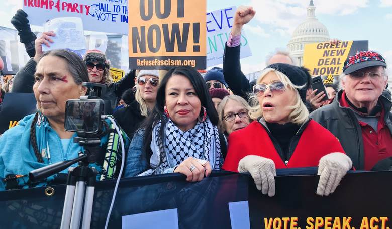 Jane Fonda Advocates for Cutting Military Budget and Applying it to Green New Deal
