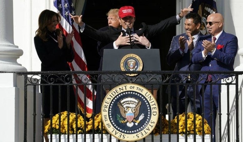[WATCH] Washington Nats Player Dons MAGA Hat, Earning Him a Hug from Trump and the Ire of the Twitter Mob