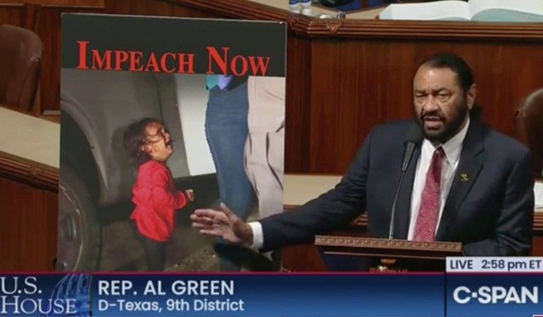 Democrat Al Green Dramatically Points to Photo of 'Suffering' Toddler  to Call for Trump's Impeachment. About that Photo...