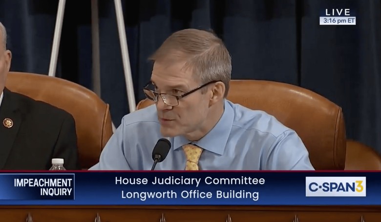 Watch Rep. Jim Jordan Nuke Democrats' 'Predetermined' Impeachment Sham