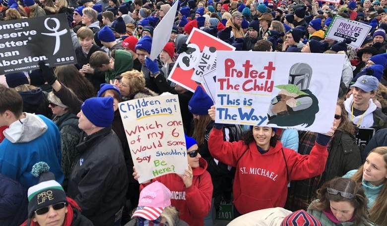 Baby Yoda, Kangaroos, #ImWithHer: The Most Eye-Catching March for Life Signs