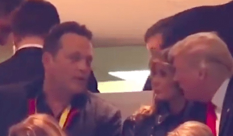 Vince Vaughn Targeted by Twitter Mob for Shaking Trump's Hand at National Championship Football Game