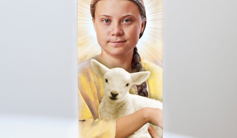Pray to Greta, Saint of Climate Change, for $18 Plus Shipping