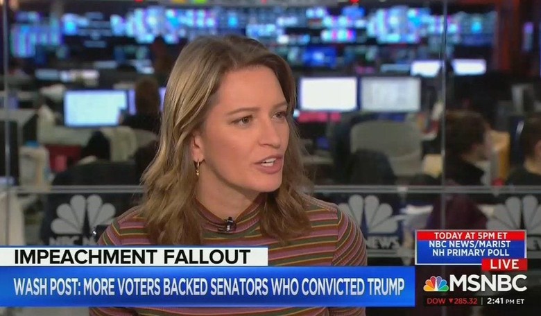 Brain-Dead MSNBC Anchor Wants 'Gerrymandering' to Rig the Senate for Democrats After Impeachment