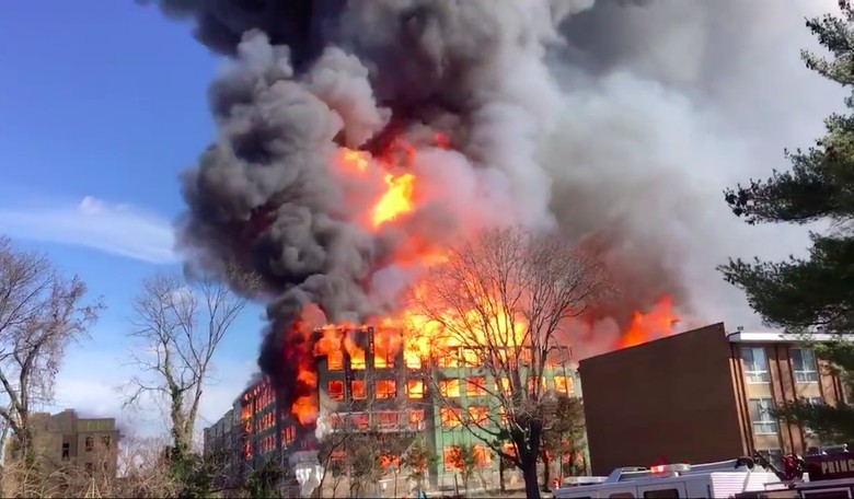 5-Alarm Fire Rages in Alexandria, Just South of D.C.