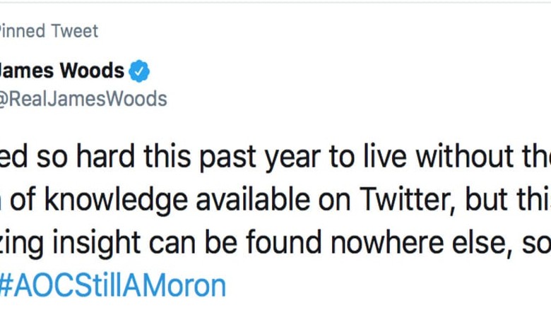 'I'm Back!' Actor James Woods Said He'd Boycott Twitter But AOC's Nuttiness Lured Him Back—With a Vengeance