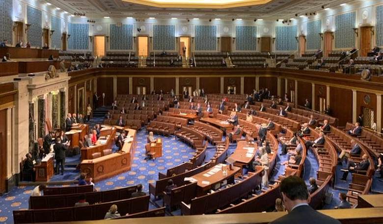 Congress Practices Social Distancing in Passing COVID-19 Stimulus, as Members Spill Out Into the Gallery