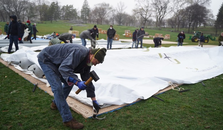 Surreal: Samaritan's Purse Sets Up Coronavirus Field Hospital... in Central Park