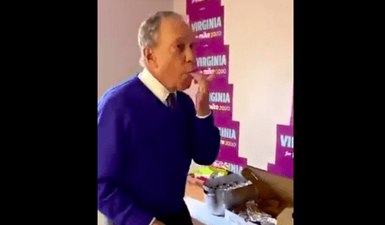 Finger-Licking Gross: Bloomberg Spreads Saliva All Over Buffet During Coronavirus Outbreak
