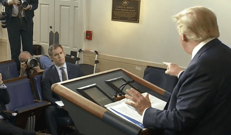 Trump Explodes, 'You're a Terrible Reporter' as Media Makes Presser All About Themselves Again