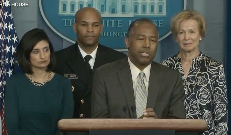 The Left Issues Trigger Alert on Dr. Ben Carson's Non 'Cough' and Words of Hope at COVID-19 Presser