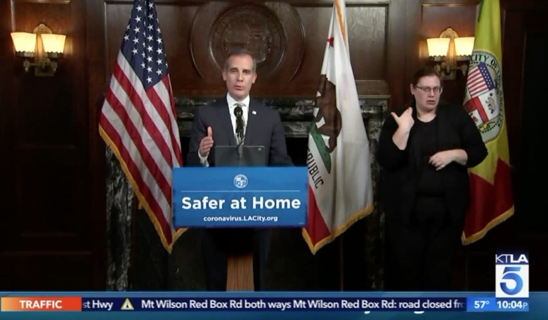 Paging George Orwell: Watch LA Mayor Announce Spy Program to Threaten Open Businesses During COVID-19 Scare
