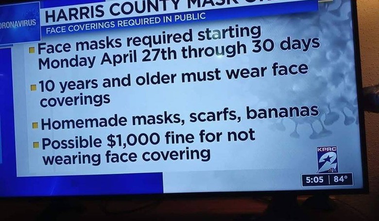 Harris County Judge Lena Hidalgo Now Commands You to Wear...Bananas?