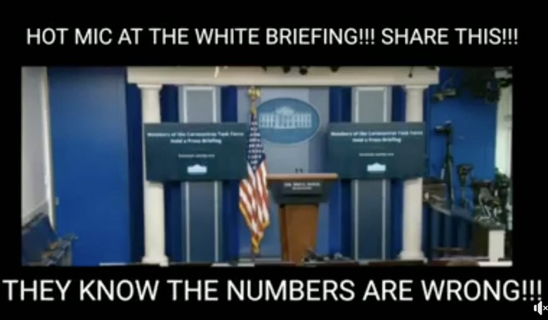 No, That White House Press Room 'Hot Mic' Revealing COVID-19 Stats Wasn't a Conspiracy. It Wasn't Even Fake News