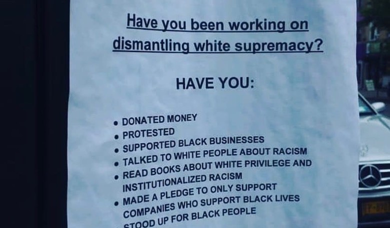 Racism Karen Harasses 'White Neighbor,' Says Dismantle Racism or 'GET THE F**K OUT'