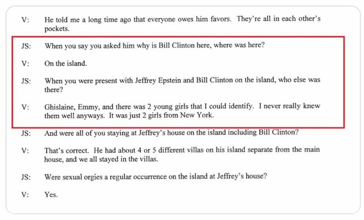 Ghislaine and Clinton with Girls on Epstein Island