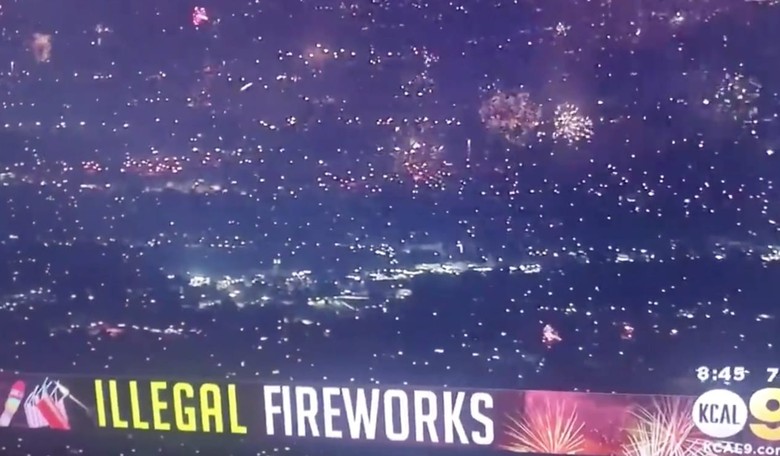 CA Governor to People: No Fireworks! People: Watch This