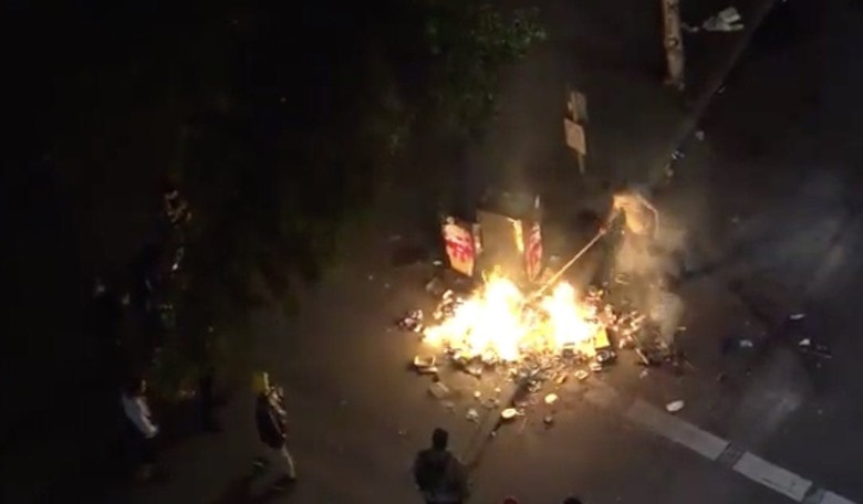 WATCH: Antifa Rioters Throw Bricks, Mortars, M-80s at Police as Portland Descends Into a War Zone